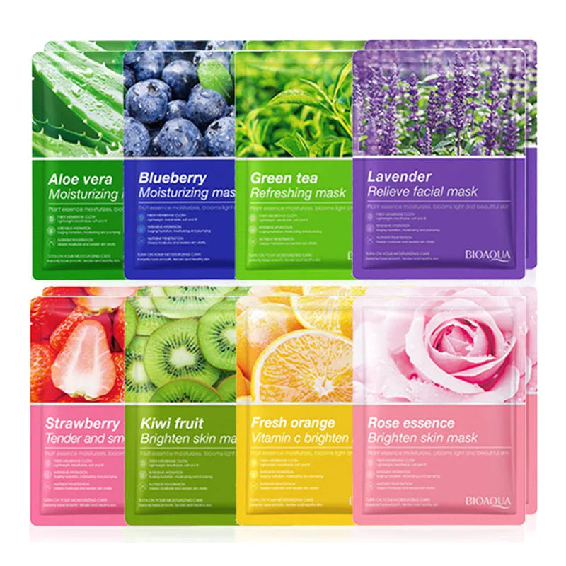 8pcs NATURAL FACE MASK BEAUTY