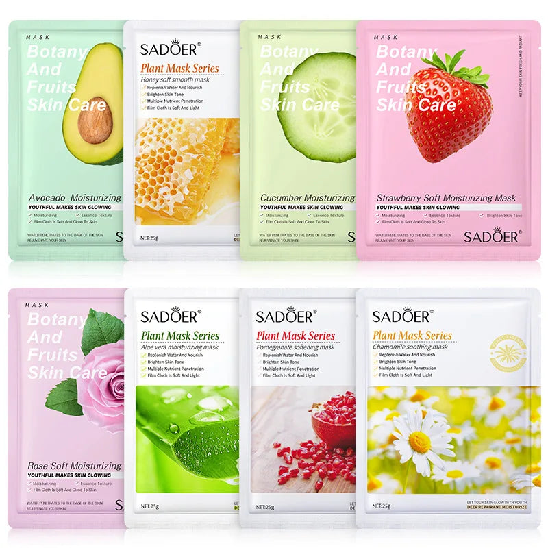 8pcs NATURAL FACE MASK BEAUTY