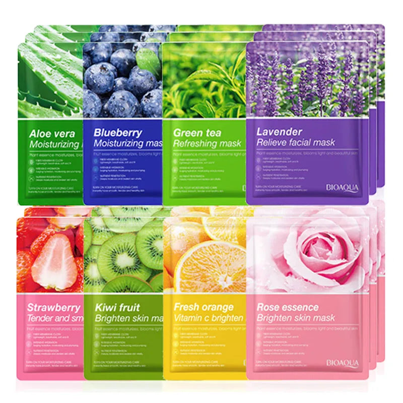 8pcs NATURAL FACE MASK BEAUTY