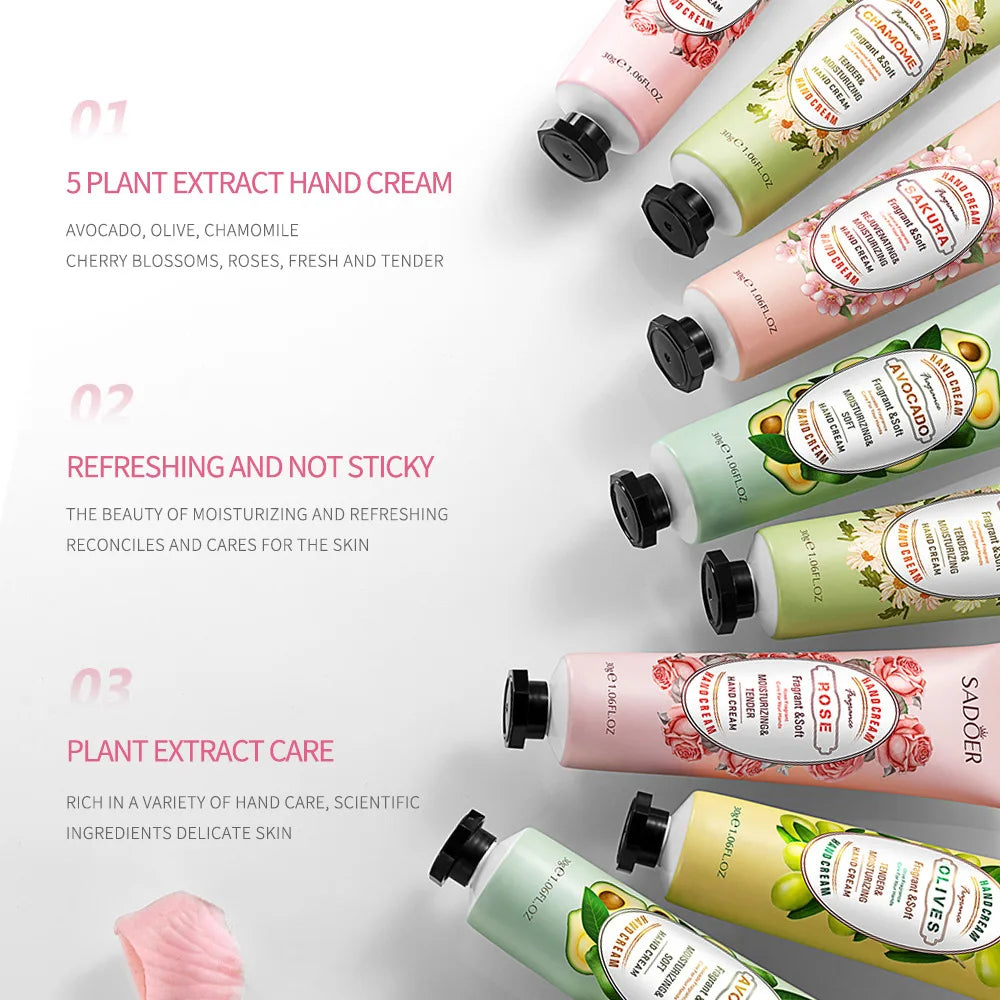 5Pcs SET FRUIT FRAGRANCE CREAM
