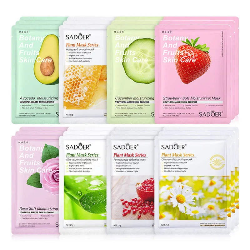 8pcs NATURAL FACE MASK BEAUTY