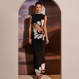 FASHION PRINT CASUAL DRESS