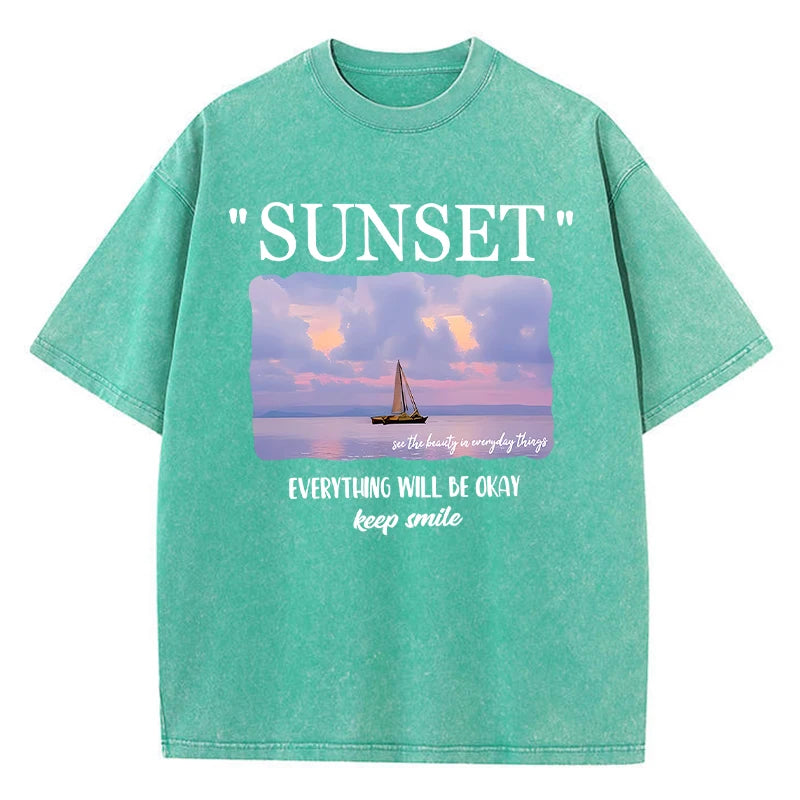 GREEN SUNSET T-Shirts