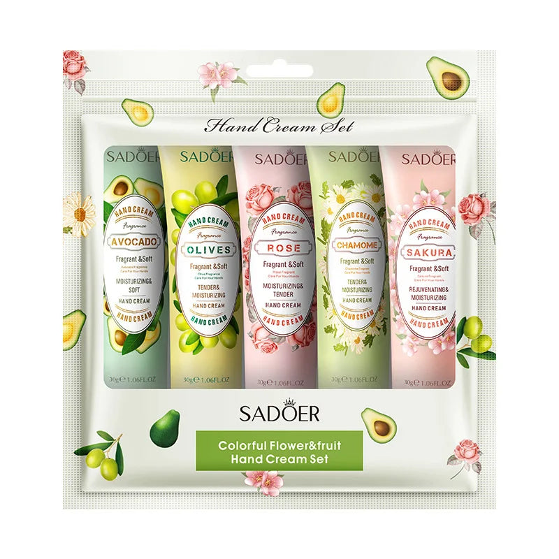 5Pcs SET FRUIT FRAGRANCE CREAM