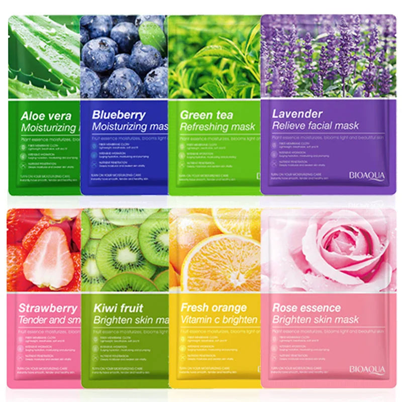 8pcs NATURAL FACE MASK BEAUTY