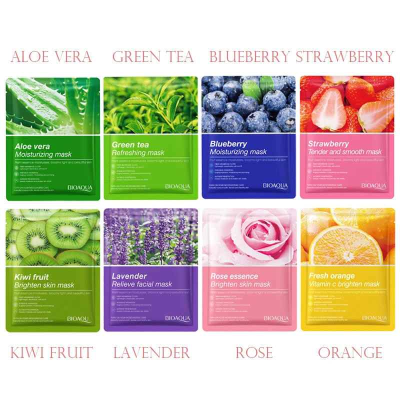 8pcs NATURAL FACE MASK BEAUTY