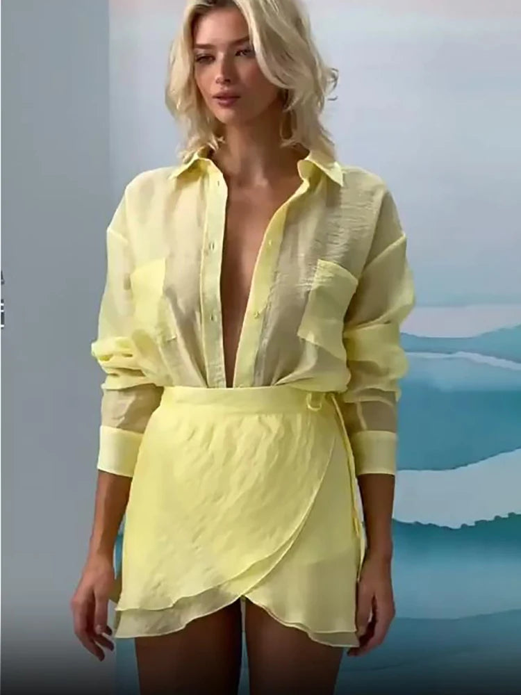 TWO SETS SUMMER SLIM BEACHWEAR
