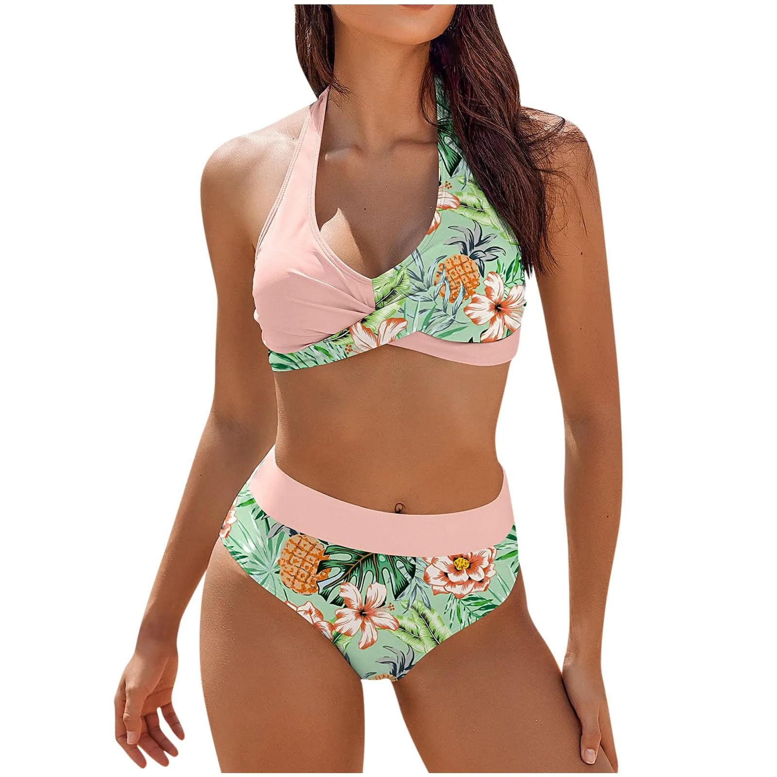 TWO PIECE BIKINI BEACH FLORAL