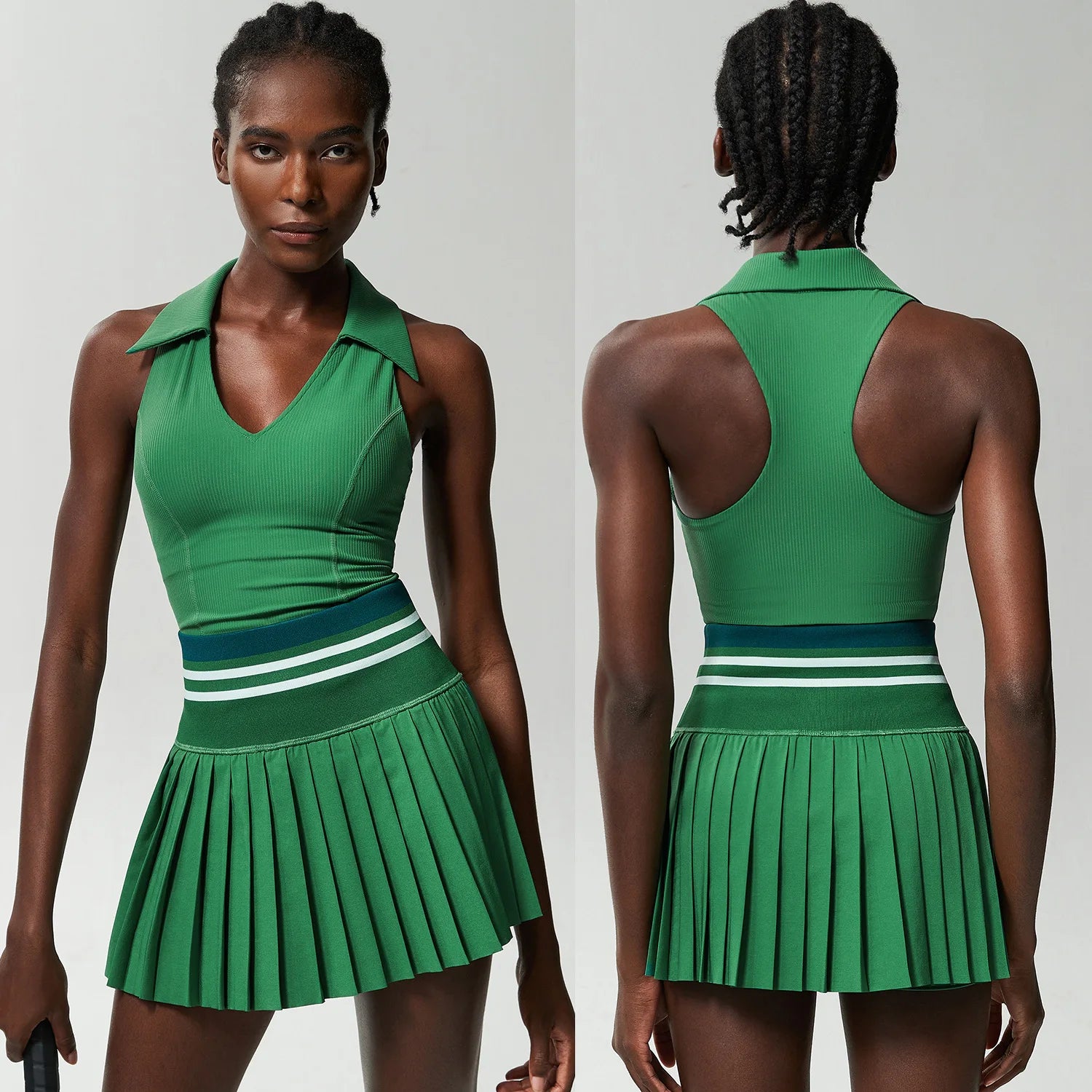 TWO PIECES TENNIS GREEN SET