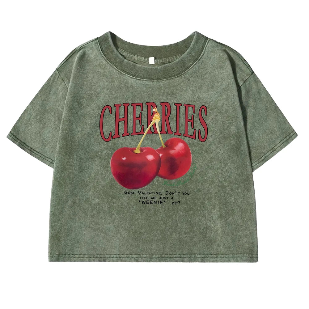 DARK GREEN CHERRIES T-Shirt