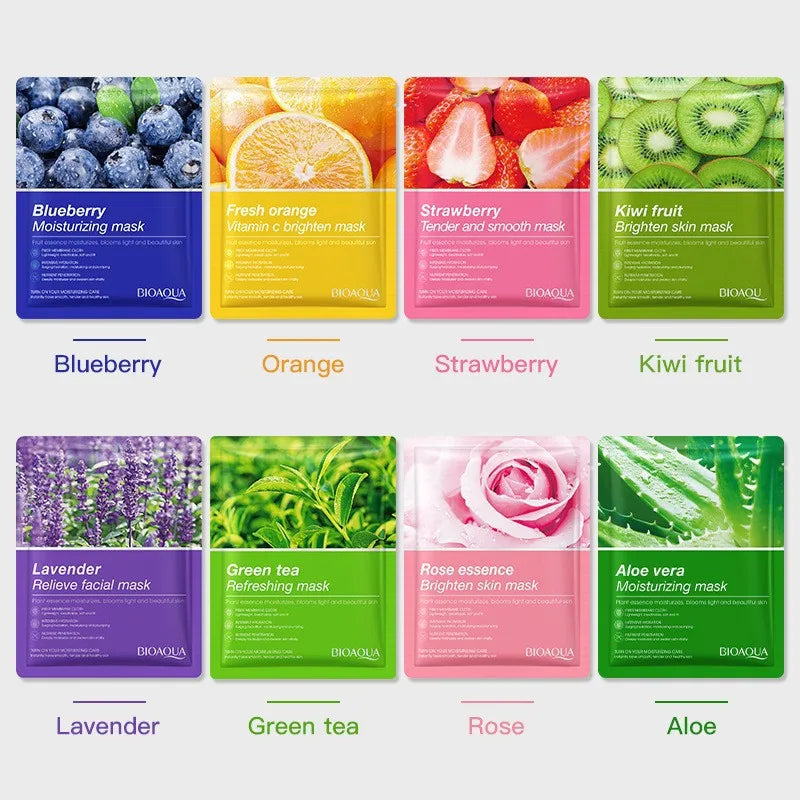 8pcs NATURAL FACE MASK BEAUTY