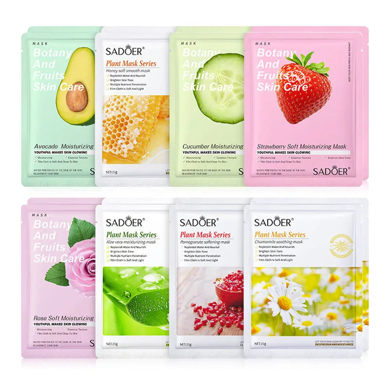 8pcs NATURAL FACE MASK BEAUTY