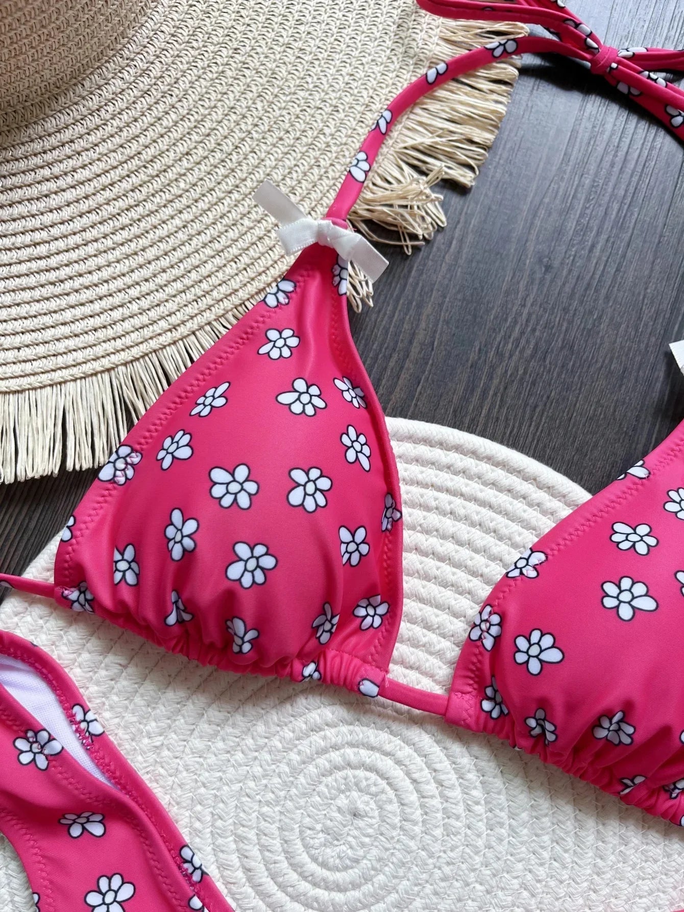 TWO-PIECES BIKINI FLOWERS PRINTED
