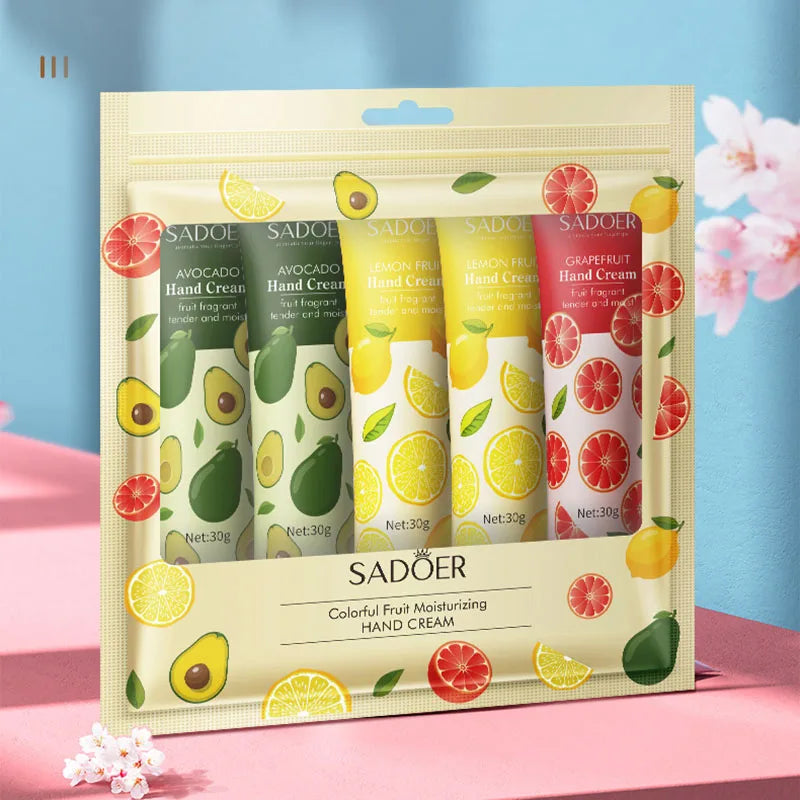 5Pcs SET FRUIT FRAGRANCE CREAM