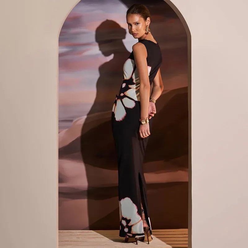 FASHION PRINT CASUAL DRESS