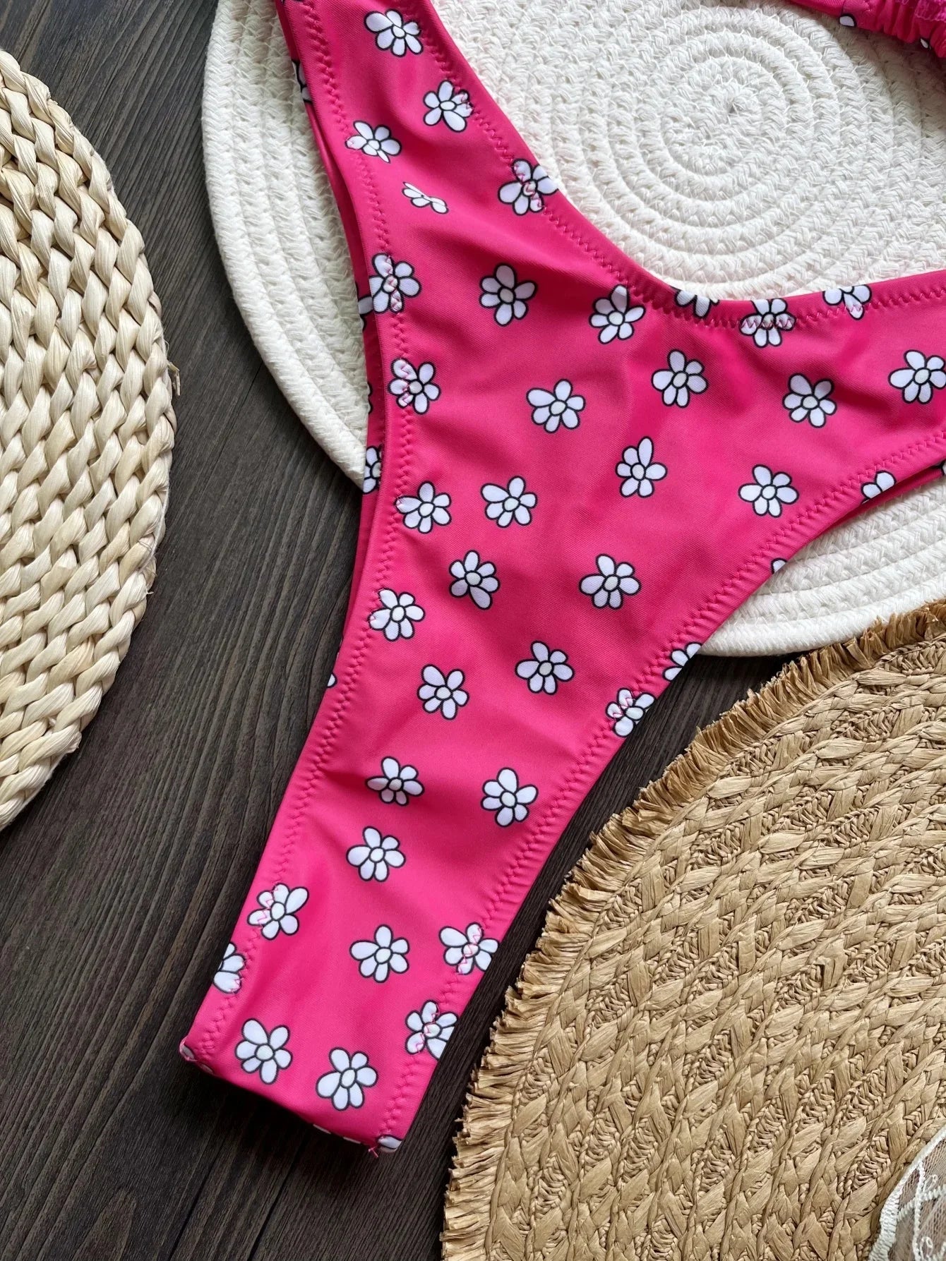 TWO-PIECES BIKINI FLOWERS PRINTED