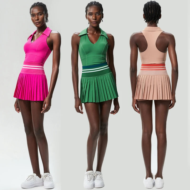 TWO PIECES TENNIS BLACK SET